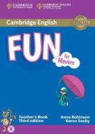 Fun For Movers Teacher's Book With Audio di Anne Robinson, Karen Saxby edito da Cambridge University Press
