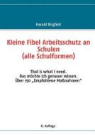 Kleine Fibel Arbeitsschutz An Schulen (alle Schulformen) di Harald Birgfeld edito da Books On Demand