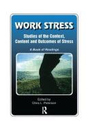 Work Stress di Chris Peterson edito da Taylor & Francis Ltd