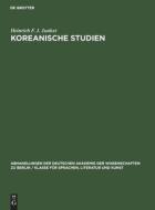 Koreanische Studien di Heinrich F. J. Junker edito da De Gruyter