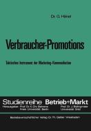 Verbraucher-Promotions di Gerd Hänel edito da Gabler Verlag