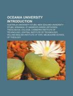 Oceania University Introduction: Pacific di Books Llc edito da Books LLC, Wiki Series