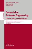 Dependable Software Engineering. Theories, Tools, and Applications edito da Springer International Publishing