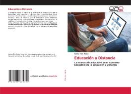 Educación a Distancia di Karina Tiro Rojas edito da Editorial Académica Española