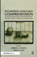 Figurative Language Comprehension edito da Taylor & Francis Ltd