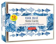 Cool Blue Note Cards 12 Cards di Tuttle edito da Periplus Editions