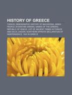 History Of Greece: Thrace, Demographic H di Books Llc edito da Books LLC, Wiki Series