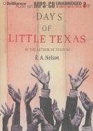 Days of Little Texas di R. A. Nelson edito da Brilliance Corporation