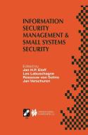 Information Security Management & Small Systems Security edito da Springer US