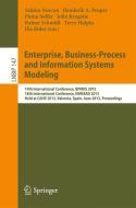 Enterprise, Business-Process and Information Systems Modeling edito da Springer Berlin Heidelberg