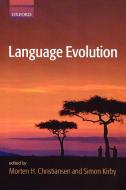 Language Evolution edito da OUP Oxford