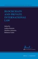 Blockchain and Private International Law edito da BRILL NIJHOFF
