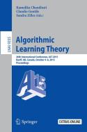 Algorithmic Learning Theory edito da Springer International Publishing