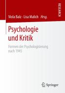 Psychologie und Kritik edito da Springer-Verlag GmbH