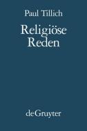 Religi Se Reden di Paul Tillich edito da De Gruyter