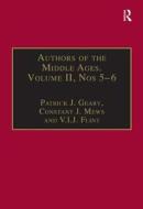 Authors of the Middle Ages, Volume II, Nos 5-6 di Dr Constant J. Mews edito da Taylor & Francis Ltd