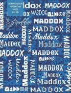 Maddox Composition Notebook Wide Ruled di Skylemar Stationery &. Design Co edito da INDEPENDENTLY PUBLISHED