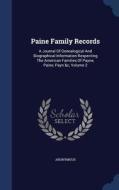 Paine Family Records di Anonymous edito da Sagwan Press