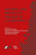 Security and Privacy in the Age of Uncertainty edito da Springer US