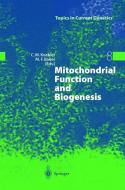 Mitochondrial Function and Biogenesis di Carla M. Koehler, Matthias F. Bauer edito da Springer Berlin Heidelberg