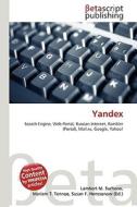 Yandex di Lambert M. Surhone, Miriam T. Timpledon, Susan F. Marseken edito da Betascript Publishing