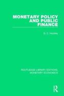 Monetary Policy and Public Finance di G. C. (Federal Reserve Bank of Kansas City Hockley edito da Taylor & Francis Ltd