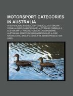 Motorsport Categories In Australia: V8 S di Source Wikipedia edito da Books LLC, Wiki Series