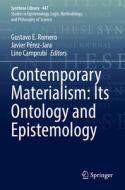 Contemporary Materialism: Its Ontology and Epistemology edito da Springer International Publishing