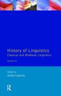 History of Linguistics Volume II di Giulio C. Lepschy edito da Taylor & Francis Ltd