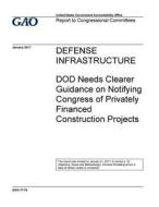 Defense Infrastructure: Dod Needs Clearer Guidance on Notifying Congress of Privately Financed Construction Projects di United States Government Account Office edito da Createspace Independent Publishing Platform