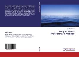 Theory of Linear Programming Problem di Renuka Mahajan edito da LAP Lambert Academic Publishing