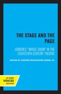 The Stage And The Page edito da University Of California Press