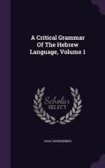 A Critical Grammar Of The Hebrew Language, Volume 1 di Isaac Nordheimer edito da Palala Press