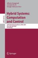 Hybrid Systems: Computation and Control edito da Springer Berlin Heidelberg