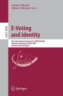 E-voting And Identity edito da Springer-verlag Berlin And Heidelberg Gmbh & Co. Kg
