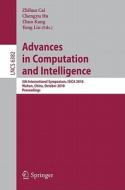 Advances in Computation and Intelligence edito da Springer-Verlag GmbH