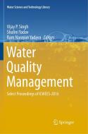 Water Quality Management edito da Springer Singapore