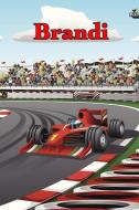 Brandi: Racecar Blank Comic Book Notebook Journal Book 120 Pages 6x9