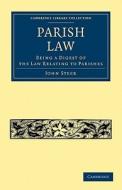 Parish Law di John Steer edito da Cambridge University Press