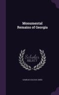 Monumental Remains Of Georgia di Charles Colcock Jones edito da Palala Press