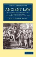 Ancient Law di Henry James Sumner Maine edito da Cambridge University Press