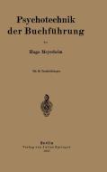 Psychotechnik der Buchführung di Hugo Meyerheim edito da Springer Berlin Heidelberg