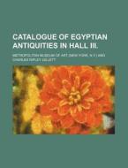 Catalogue of Egyptian Antiquities in Hall III. di Metropolitan Museum of Art edito da Rarebooksclub.com