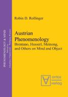 Austrian Phenomenology di Robin D. Rollinger edito da De Gruyter