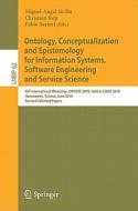Ontology, Conceptualization and Epistemology for Information Systems, Software Engineering and Service Science edito da Springer-Verlag GmbH