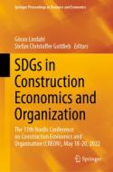 SDGs in Construction Economics and Organization edito da Springer International Publishing