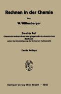 Rechnen in der Chemie di Walter Wittenberg edito da Springer Berlin Heidelberg