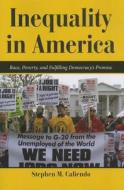 Inequality In America di Stephen M. Caliendo edito da Ingram Publisher Services Us