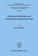 Präventiver Kreditschutz und Zwangsvollstreckung durch Private. di Eberhard Hoene edito da Duncker & Humblot