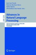 Advances in Natural Language Processing di J. L. Vicedo edito da Springer Berlin Heidelberg